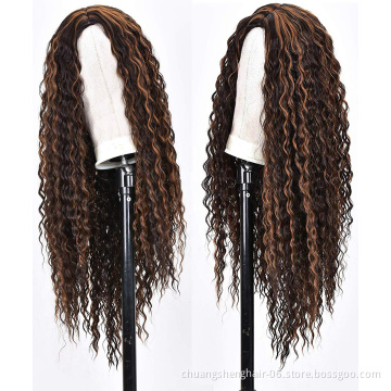 Hot selling synthetic wig purple long colorful black short blond natural kinky wig grey synthetic curly woman wigs afro hair